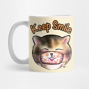 Keep smile 3color cat Mug